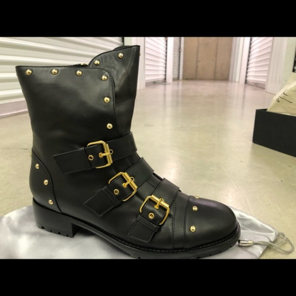 RARE NIB‎ Giuseppe Zanotti studded buckle boots - Picture 9 of 9